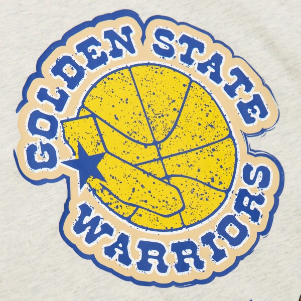 Футболка Golden State Warriors Mitchell & Ness Hardwood Classics Legacy Defined Retro Championships - Oatmeal