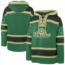 New York Knicks 47 Kelly Green McLucky Superior Lace-Up Pullover Hoodie