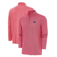 USA Swimming Antigua Hunk Quarter-Zip Top - Heather Red