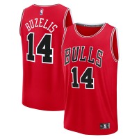 Подростковая Chicago Bulls Matas Buzelis Fanatics Red Fast Break Replica Player Jersey - Icon Edition