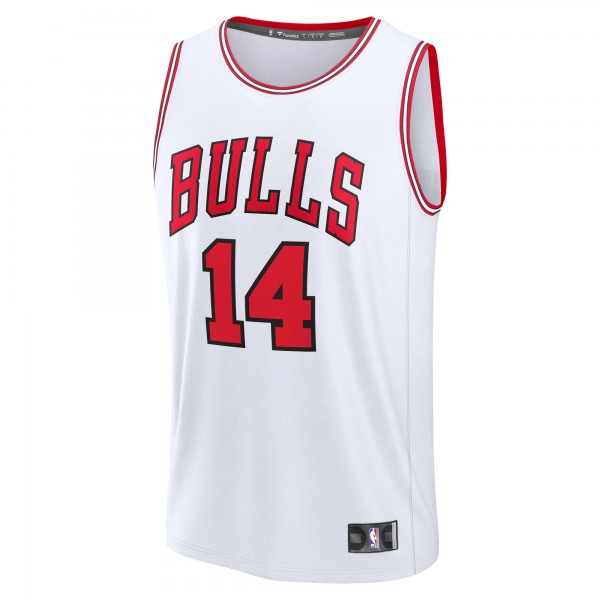 Игровая джерси Matas Buzelis Chicago Bulls Youth Fast Break Replica Player - Association - White Edition