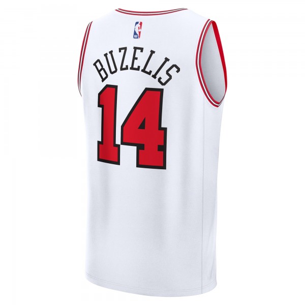 Игровая джерси Matas Buzelis Chicago Bulls Youth Fast Break Replica Player - Association - White Edition