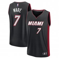 Игровая джерси Youth Miami Heat Kelel Ware Black Fast Break Replica Player - Icon Edition