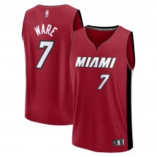 Miami Heat Kelel Ware Red Fast Break Player Jersey - Statement Edition