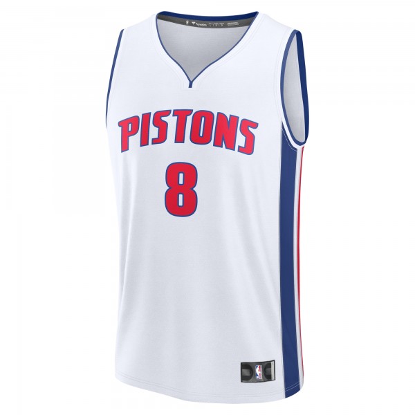 Джерси Detroit Pistons Tim Hardaway Jr. Fanatics White Fast Break Replica Player - Association Edition