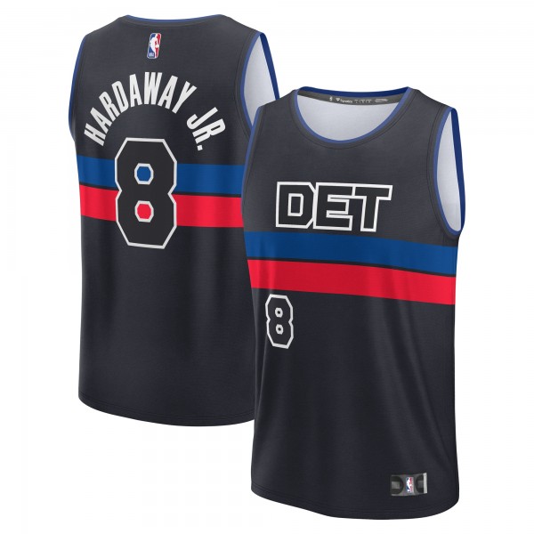 Подростковая Detroit Pistons Tim Hardaway Jr. Fanatics Black Fast Break Player Jersey - Statement Edition