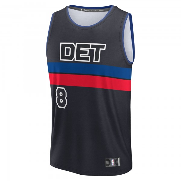 Подростковая Detroit Pistons Tim Hardaway Jr. Fanatics Black Fast Break Player Jersey - Statement Edition