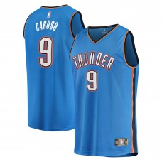 Игровая джерси Youth Oklahoma City Thunder Alex Caruso Blue Fast Break Replica Player - Icon Edition