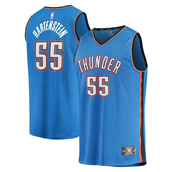 Игровая джерси Youth Oklahoma City Thunder Isaiah Hartenstein Blue Fast Break Replica Player - Icon Edition