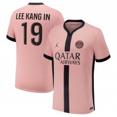 Игровая джерси Lee Kang In Paris Saint-Germain Jordan Brand 2024/25 Third Replica Player - Pink