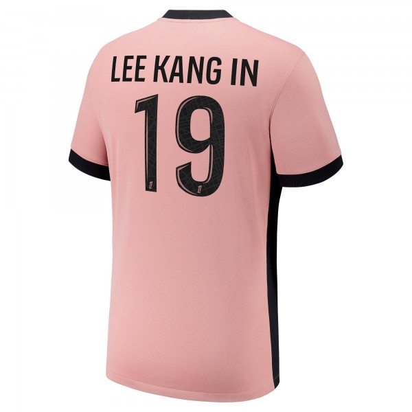 Игровая джерси Lee Kang In Paris Saint-Germain Jordan Brand 2024/25 Third Replica Player - Pink