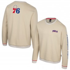 Unisex Philadelphia 76ers Stadium Essentials Natural Halftime Pullover Sweatshirt