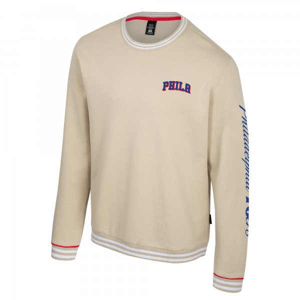 Unisex Philadelphia 76ers Stadium Essentials Natural Halftime Pullover Sweatshirt