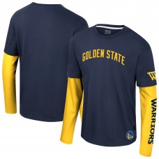 Футболка с длинным рукавом Golden State Warriors Stadium Essentials Unisex Spectator 2fer - Navy