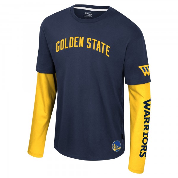 Футболка с длинным рукавом Golden State Warriors Stadium Essentials Unisex Spectator 2fer - Navy