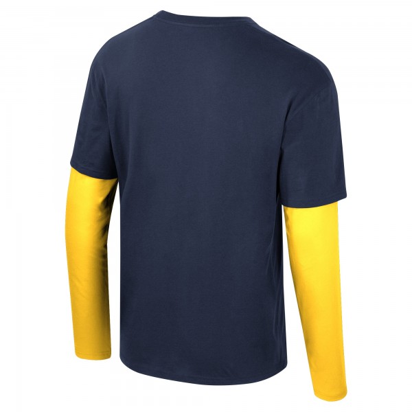 Футболка с длинным рукавом Golden State Warriors Stadium Essentials Unisex Spectator 2fer - Navy