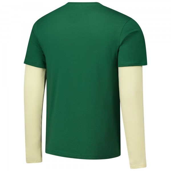 Футболка с длинным рукавом Milwaukee Bucks Stadium Essentials Unisex Spectator Twofer - Hunter Green