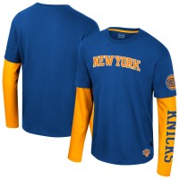 Футболка New York Knicks Stadium Essentials Unisex Spectator 2fer Long Sleeve  - Royal