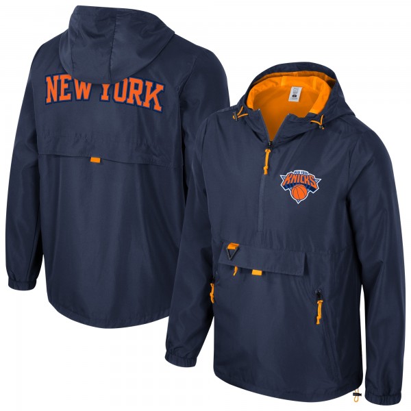 Ветровка New York Knicks Stadium Essentials Unisex Compete Quarter-Zip - Navy