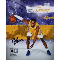 Bronny James Los Angeles Lakers Autographed Fanatics Authentic 8 x 10 Stylized Photograph