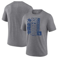 Los Angeles Dodgers Shohei Ohtani Heather Gray Tri-Blend T-Shirt