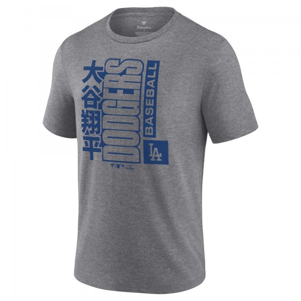Los Angeles Dodgers Shohei Ohtani Heather Gray Tri-Blend T-Shirt