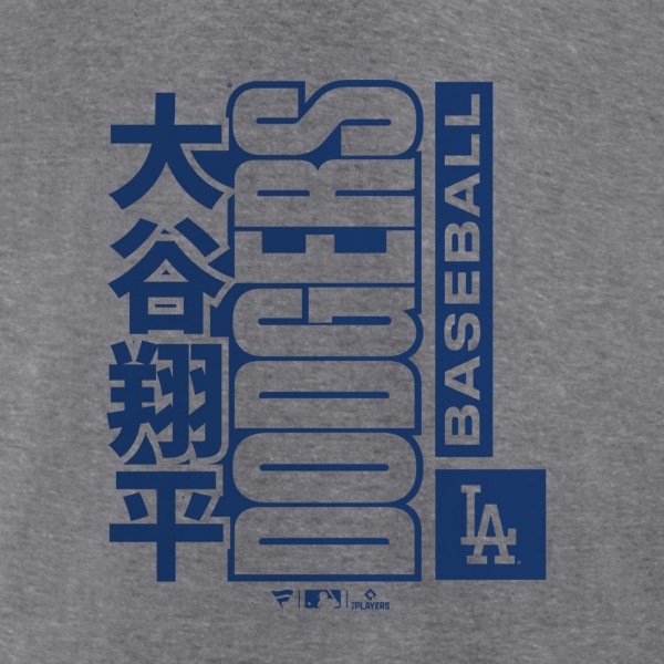 Los Angeles Dodgers Shohei Ohtani Heather Gray Tri-Blend T-Shirt
