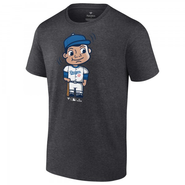 Los Angeles Dodgers Shohei Ohtani Charcoal 17 Bobble T-Shirt