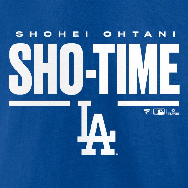 Los Angeles Dodgers Shohei Ohtani Royal Sho-Time Horizontal T-Shirt