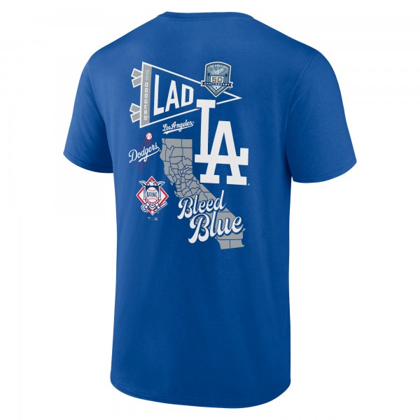 Los Angeles Dodgers Royal Split Zone T-Shirt
