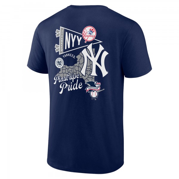 New York Yankees Navy Split Zone T-Shirt