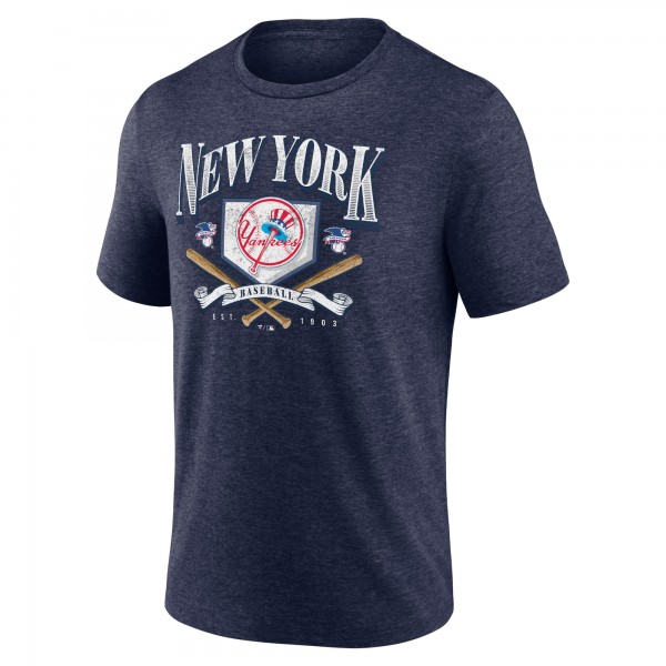 New York Yankees Navy Home Tri-Blend T-Shirt