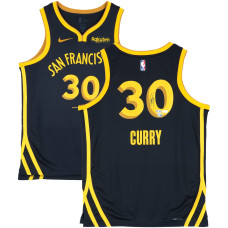 Джерси с автографом Stephen Curry Golden State Warriors Fanatics Authentic Black Nike 2023-24 City Edition Swingman - JSA
