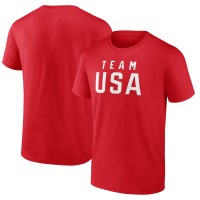 Футболка Team USA 2024 Olympics Wordmark - Red