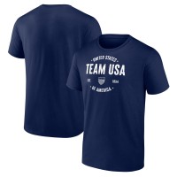 Футболка Team USA Fanatics 2024 Olympics Clean Heritage - Navy