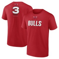 Футболка Josh Giddey Chicago Bulls  Behind The Back Name & Number – Red