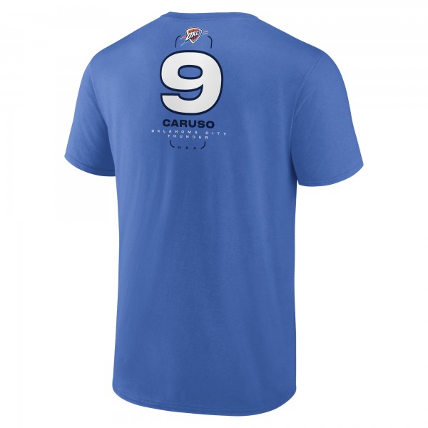 Футболка Oklahoma City Thunder Alex Caruso Blue Behind The Back Name & Number