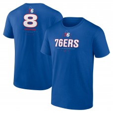 Philadelphia 76ers Paul George Royal Behind The Back Name & Number T-Shirt