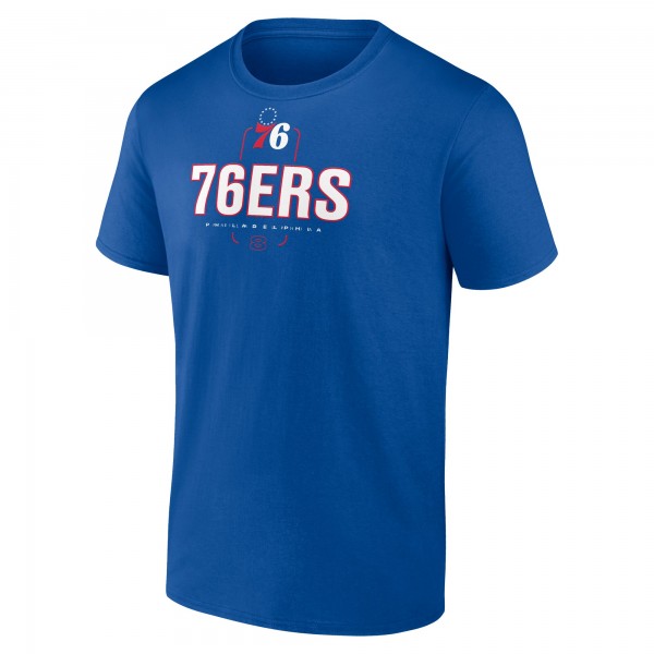 Philadelphia 76ers Paul George Royal Behind The Back Name & Number T-Shirt