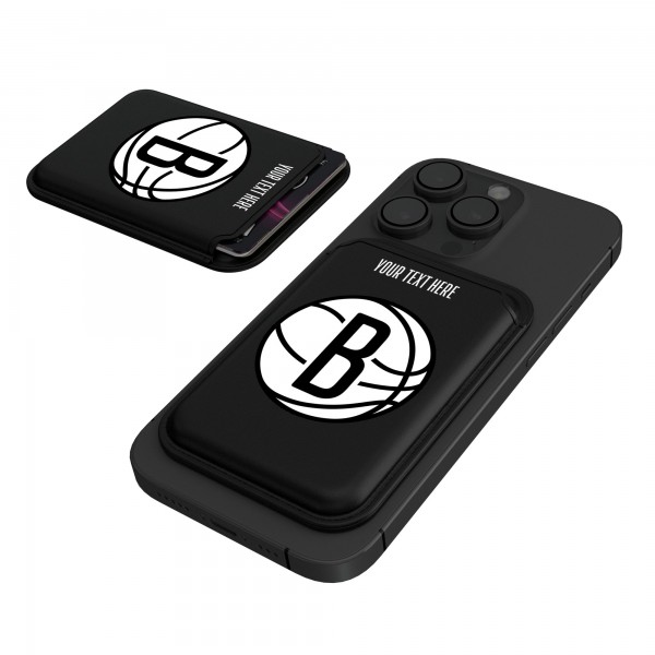 Brooklyn Nets Keyscaper Personalized Insignia Magnetic Credit Card Wallet
