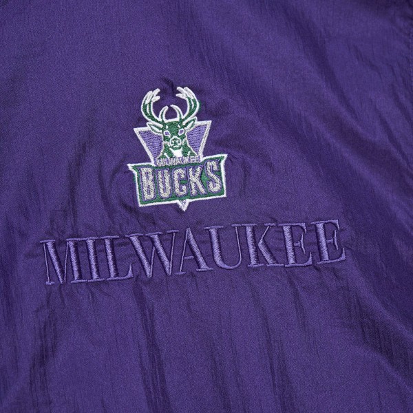 Ветровка на короткой молнии Milwaukee Bucks Mitchell & Ness Unisex Hardwood Classics Team OG 3.0 Anorak - Purple