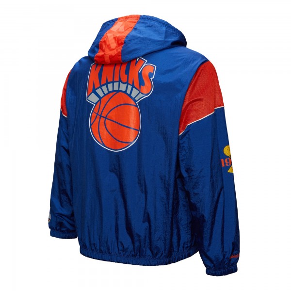 Ветровка на короткой молнии New York Knicks Mitchell & Ness Unisex  Hardwood Classics Team OG 3.0 Anorak - Blue