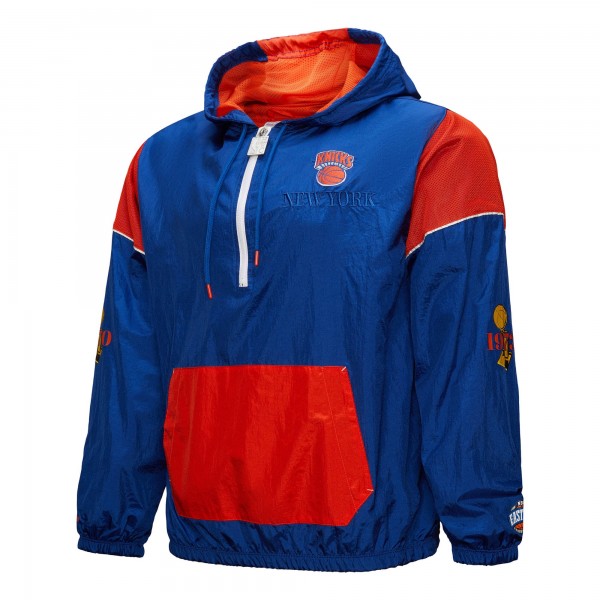 Ветровка на короткой молнии New York Knicks Mitchell & Ness Unisex  Hardwood Classics Team OG 3.0 Anorak - Blue