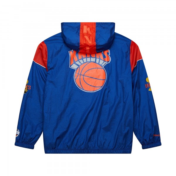 Ветровка на короткой молнии New York Knicks Mitchell & Ness Unisex  Hardwood Classics Team OG 3.0 Anorak - Blue