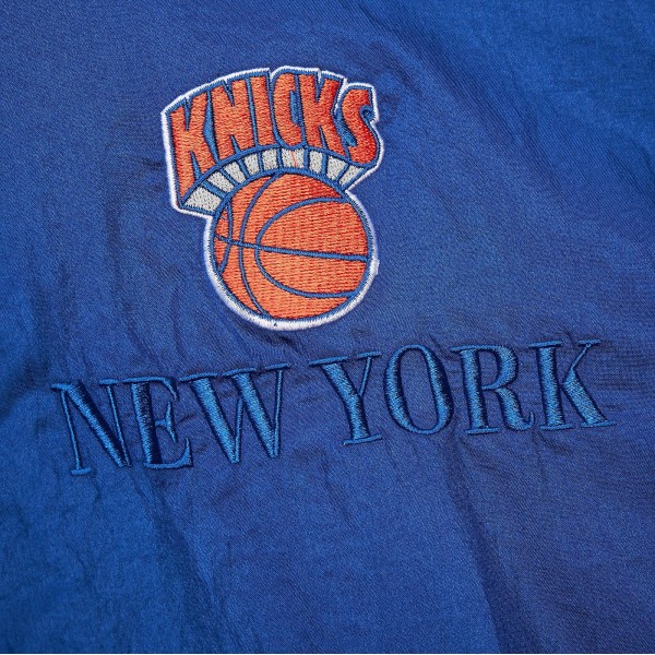 Ветровка на короткой молнии New York Knicks Mitchell & Ness Unisex  Hardwood Classics Team OG 3.0 Anorak - Blue