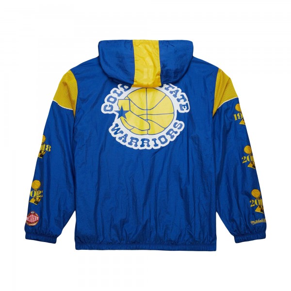 Ветровка на короткой молнии Golden State Warriors Mitchell & Ness Unisex  Hardwood Classics Team OG 3.0 Anorak - Royal