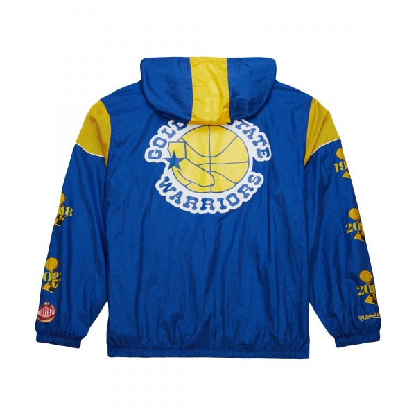 Ветровка на короткой молнии Golden State Warriors Mitchell & Ness Unisex  Hardwood Classics Team OG 3.0 Anorak - Royal