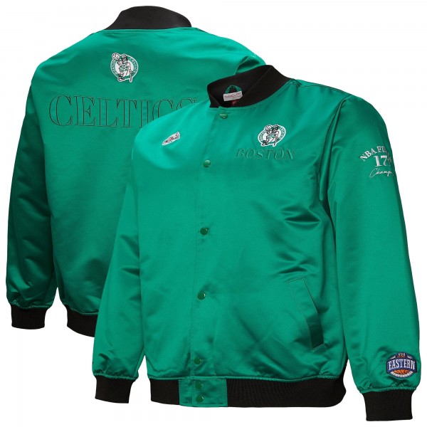 Бомбер Boston Celtics Mitchell & Ness Hardwood Classics Team OG 3.0 Lightweight Satin - Kelly Green