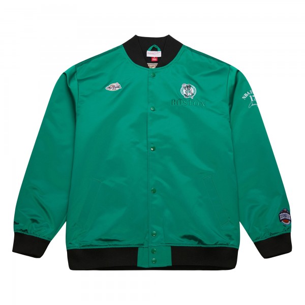 Бомбер Boston Celtics Mitchell & Ness Hardwood Classics Team OG 3.0 Lightweight Satin - Kelly Green
