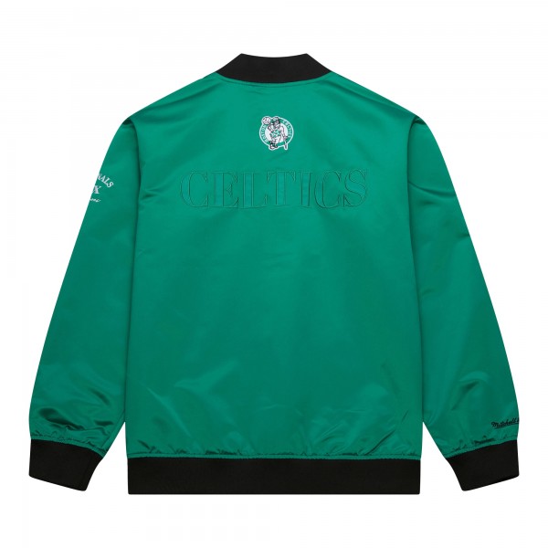 Бомбер Boston Celtics Mitchell & Ness Hardwood Classics Team OG 3.0 Lightweight Satin - Kelly Green